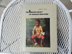Vintage 1976 SIGNED Book "Indian Legacy Charles Bird King" Native American Decor - Imagen 1 de 9