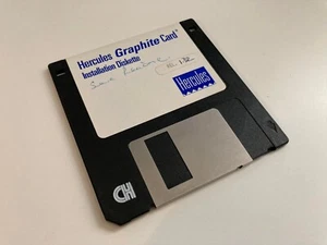 PC 3.5" Disk / Diskette ~ Hercules Graphite Card Installation Diskette - Picture 1 of 1