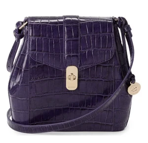 NWT BRAHMIN Sirona Collection Chrome Margo Voltage Violet Crossbody Bag - Picture 1 of 8