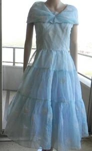 VINTAGE Rockabilly Couture 1950s Original Princess Fairy-Tale Ball Gown Dress - Picture 1 of 12