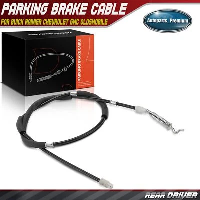 Cable de freno de estacionamiento trasero izquierdo para Buick Rainier Chevrolet GMC Oldsmobile Foto 1 de 4