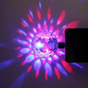 Mini USB LED Disco Stage Light Party Bulb DJ Lamp Ball LED Car Lamp Decor - Picture 1 of 11