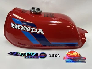 1984 Honda ATC70 Gas Fuel Tank Steel Serwa Reproduction Brand New - Picture 1 of 2
