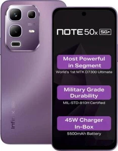 Infinix Note 50x 5G+ (PURPLE 128GB 8GB RAM)6.67" Dimensity 7300 Global Version. - Picture 1 of 12