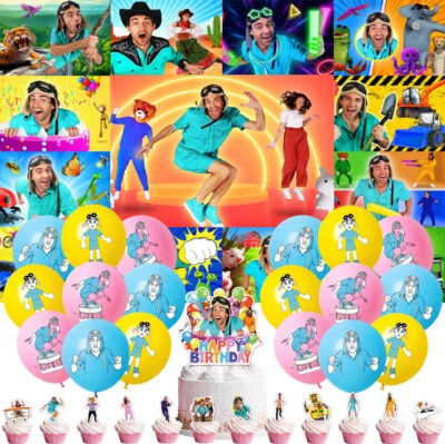 Danny  Party Supplies Birthday Decor Set Balloons Cake Toppers Banner - Image 1 of 4