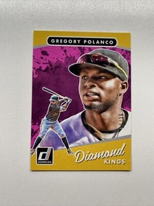 2017 Panini Donruss Baseball Diamond Kings Pink /25 Gregory Polanco 22 Pirates