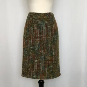 Coldwater Creek Womens 14 Multi-Colored Tweed Pattern Lined Pencil Skirt - Picture 1 of 7