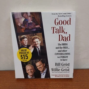 Good Talk, Dad by Bill & Willie Geist (Unabridged 5 Audio CD Box Set) New Sealed - Imagen 1 de 2