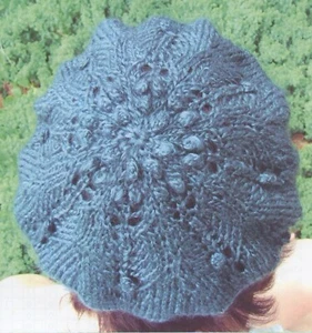 Bobble Beret - Alpaca Yarn Company Knitting Pattern PT-127 Adults - Pattern Only - Picture 1 of 3