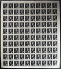 Mi 131, Sc B20 MNH Full Sheet 100 Stamps-Reinhard Heydrich-Hitler's Hangman 1943