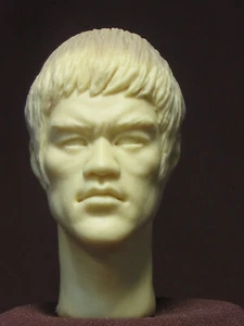A-49 BRUCE LEE CUSTOM RESIN UNPAINTED HEAD SCULPT Action figures 1/6 Scale - Bild 1 von 2