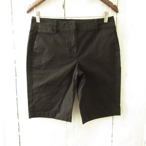Bermudas Ann Taylor 4 calce curvilíneo negras frente plano - Imagen 1 de 4