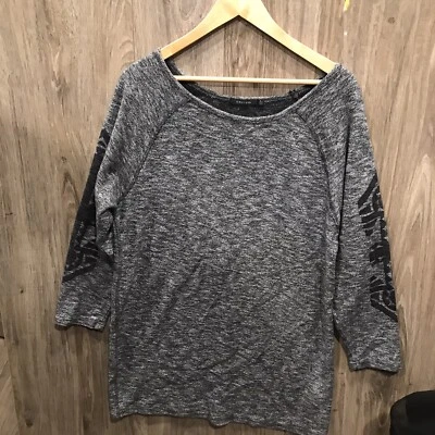 Obey N'89 Gray And  Black Casual Dress 100% Cotton Size Large — 第 1/4 张图片