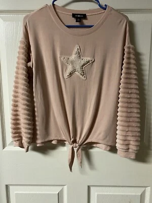 Girls Amy Byer Star Long Sleeve Shirt Size Large 14 - Image 1 of 4