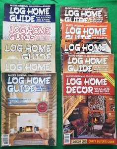 Log Home Guide Magazine ~ Lot Of 8 ~ Plus 1 Annual Directory and 1 Decor - Picture 1 of 11