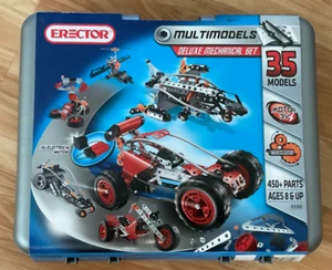 RAR - Erector Multimodels Deluxe Mechanical Set 35 Models 450+ Parts (RETIRED) - Bild 1 von 3