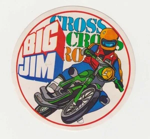 Adesivo BIG JIM CROSS Motocross OTTIMO anni 70 Sticker Motociclismo - Picture 1 of 1