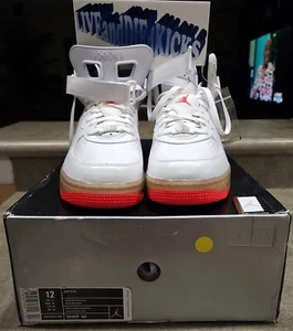 2008 Nike Air Jordan AF1 AJF Fusion 6 LS White Infrared Sz 12 351029-161 New DS - Picture 1 of 23