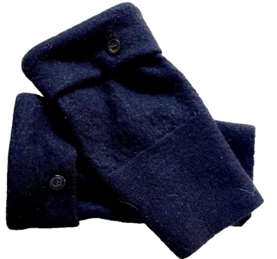 ПЕРЧАТКИ БЕЗ ПАЛЬЦЕВ ЧЕРНЫЙ КАШЕМИР МЕРИНОСОВАЯ ШЕРСТЬ M - L СРЕДНИЙ - БОЛЬШИЕ ВАРЕЖКИ ЖЕНЩИН - Изображение 1 из 2