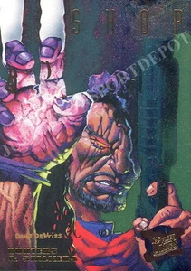 X-MEN 1995 FLEER WALMART CAZADORES Y ACOSADORES TARJETA DE INSERCIÓN DE ORO 5 DE 9 BISHOP MA - Imagen 1 de 1