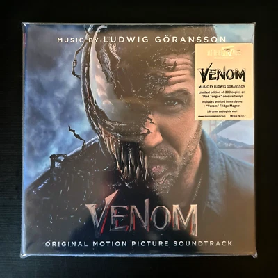 LUDWIG GORANSSON - VENOM Original Motion Picture Soundtrack PINK TONGUE Vinyl LP - Image 1 of 3