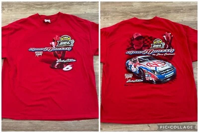 Camisa vermelha dupla face vintage 2006 Mark Martin Chase Nextel NASCAR Racing tamanho 2XL - Imagem 1 de 4