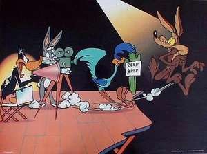 Director Daffy Duck Bugs Bunny Road Runner Wile E. Coyote 1000 Editions Poster!  - Picture 1 of 11