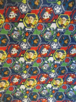 Paw Patrol Cotton Fabric  David's Textiles Spin Masters Navy Blue  1YX44" W  NEW - Image 1 of 4