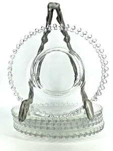 Set Of 8 - Vintage Candlewick Imperial Glass MCM Salad Plates, Dessert, Lunch 8" - Picture 1 of 3