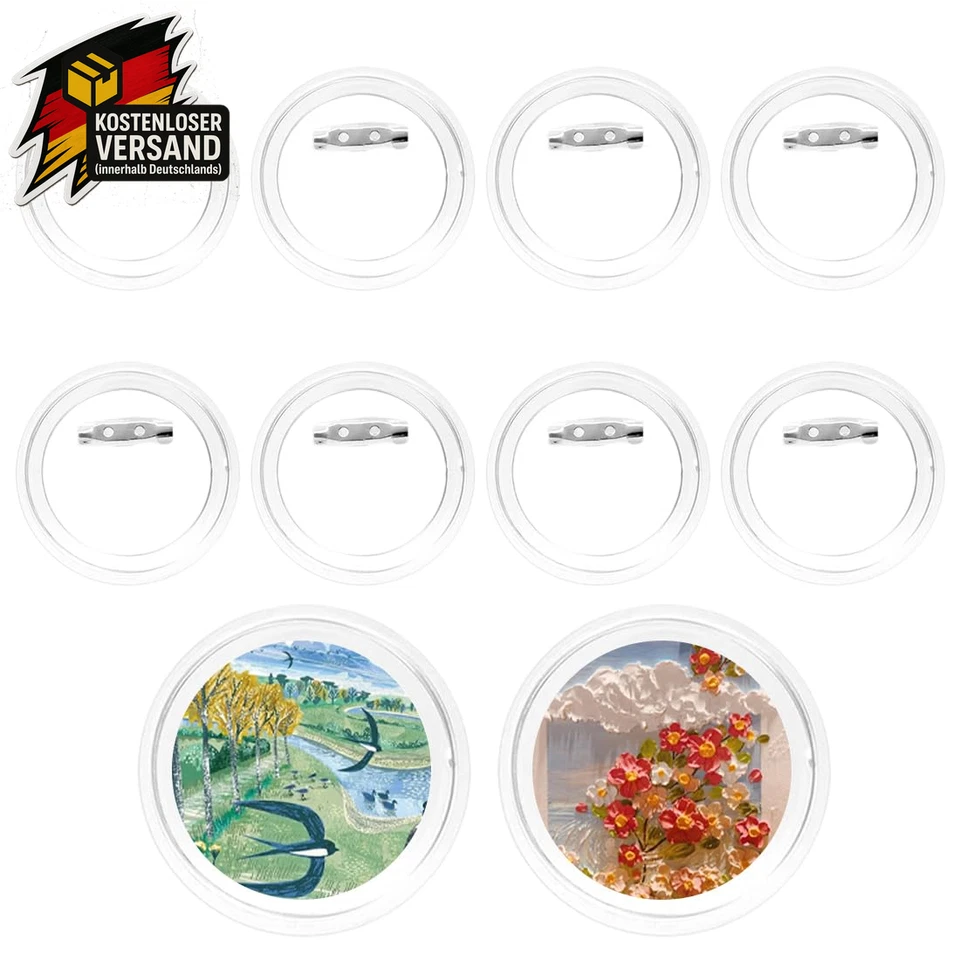 DIY Buttons Selber Machen Ohne Maschine Ansteckpins Sicherheitsnadel Acryl Für B - Bild 1 von 4