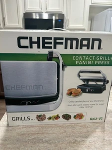 Chefman Contact Grill Panini Press Grill Sandwich Maker New In Box - Picture 1 of 6
