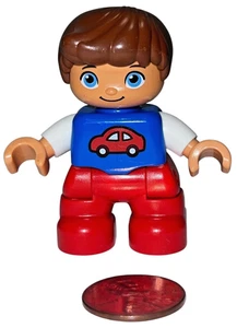 LEGO Duplo 10847 Number Train Boy Figure Replacement Toddler Minifig Retired - Picture 1 of 4