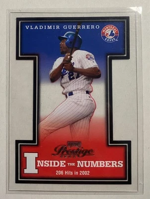 Playoff Prestige Inside the Numbers 2003/Vladimir Guerrero 2002 #IN-15 HOF Foto 1 de 2