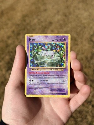 Mew 53/108 🩸 HEAVY HOLO BLEED 🩸 Near Mint Pokemon XY Evolutions NM/VLP - Image 1 of 4