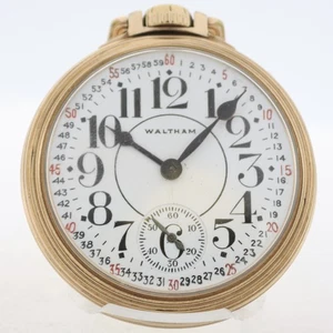 Antike 16er 1940 Waltham Vanguard 23 Jewel Railroad Taschenuhr 1623 10k GF - Bild 1 von 5
