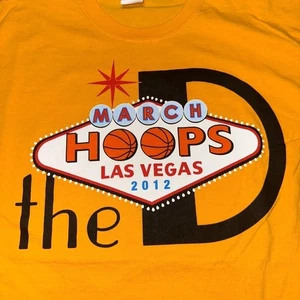 March Hoops Las Vegas Shirt Mens XL The D Casino Promo Basketball 2012 Tee - Picture 1 of 7