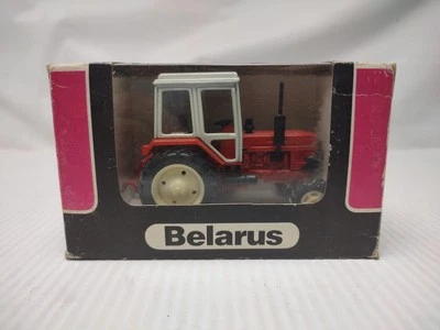 Belarus MTX-82 1:43 Scale Tractor Red W/White Wheels Made In USSR  - Image 1 of 4
