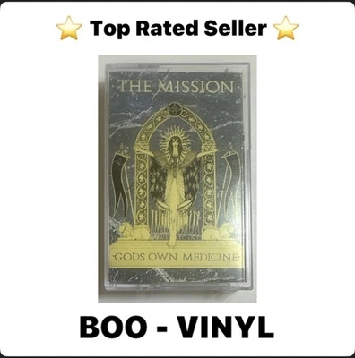 THE MISSION GODS OWN MEDICINE CASSETTE TAPE MERCURY 1986 EX / EX - Image 1 of 4