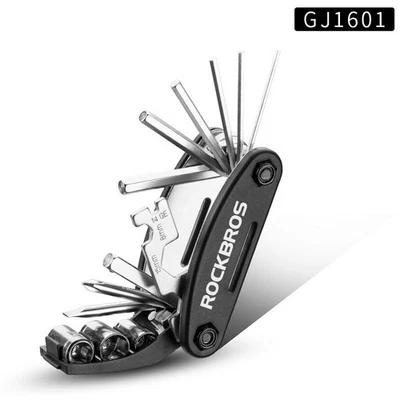 ROCKBROS Kit de herramientas de reparación de bicicletas multifunción 16 en 1 radios hexagonales Foto 1 de 4