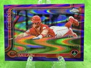 Matt McLain /250 Purple RayWave - 2025 Topps Chrome #278 Cincinatti Red - Picture 1 of 11