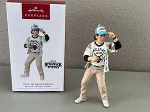 HALLMARK 2022 DUSTIN HENDERSON  STRANGER THINGS NETFLIX ORNAMENT - Picture 1 of 5