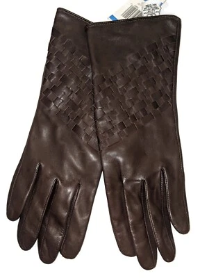 Женские длинные плетение натуральной кожи, XLarge-8, коричневый. - Изображение 1 из 3