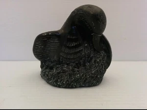VINTAGE AARDVARK FIGURES TO PLEASE LOON/CANADIAN DUCK SOAPSTONE SCULPTURE - Picture 1 of 5