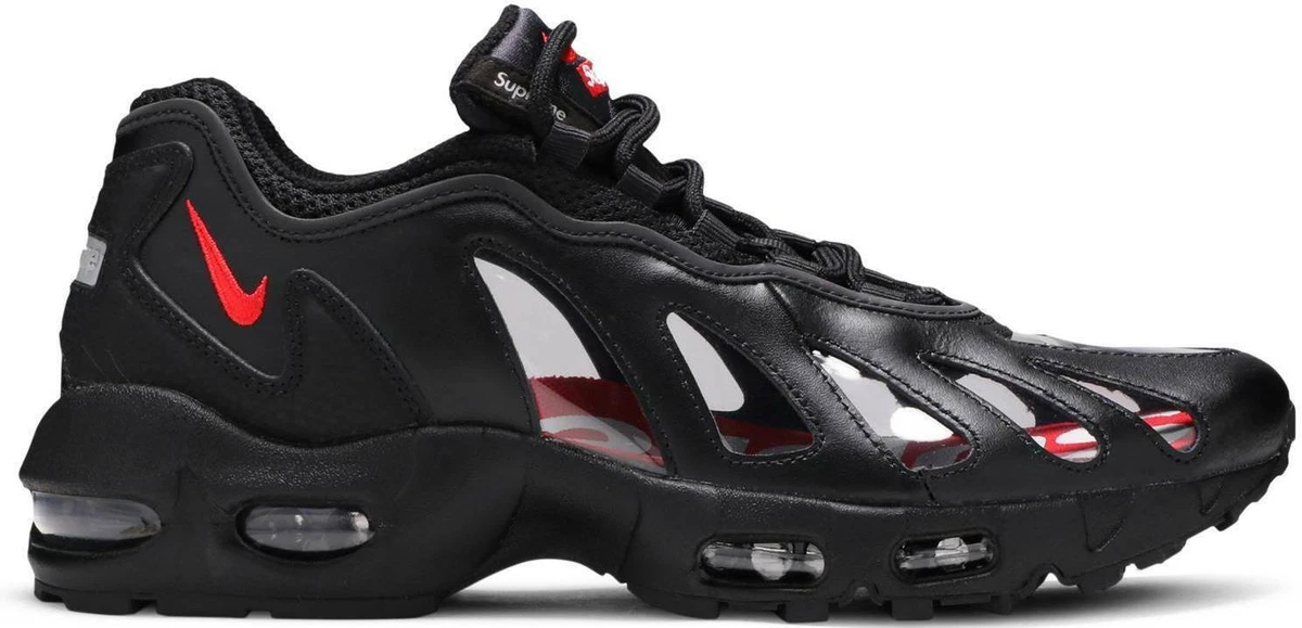 Nike Supreme x Air Max 96 Black for Sale | Authenticity Guaranteed