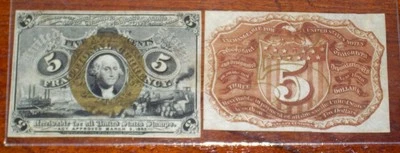 FR.1232 NM SP (2nd Issue) 5 cents FACE & BACK SPECIMEN (UNC)  - Image 1 of 4