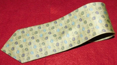 ERMENEGILDO ZEGNA MADE IN ITALY LIGHT GREEN/GREY/BLUE FLORAL TIE - NECK TIES. - Image 1 of 3