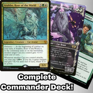 MTG Commander EDH Deck Arahbo, Roar of the World 100 Magic Cards Custom Deck Cat - Picture 1 of 7
