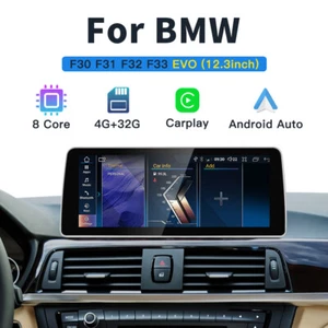 12.3'' Wireless Android Auto Carplay Screen Radio für BMW F30 3er 2018-2019 EVO - Picture 1 of 11