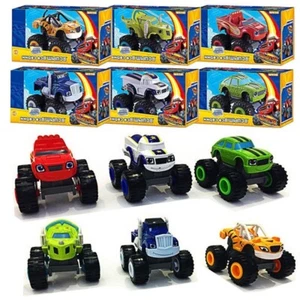 6x Blaze and the Monster Machines Vehicles Kid Toy Racer Cars Trucks Set - Picture 1 of 3