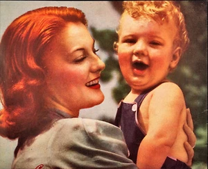 1938 Cine-Kodak Full Color Kodachrome Movie Film Vintage Print Ad Mother & Son - Picture 1 of 2